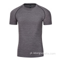 Men Gym Gym Quick Dry Fitness Tam camiseta